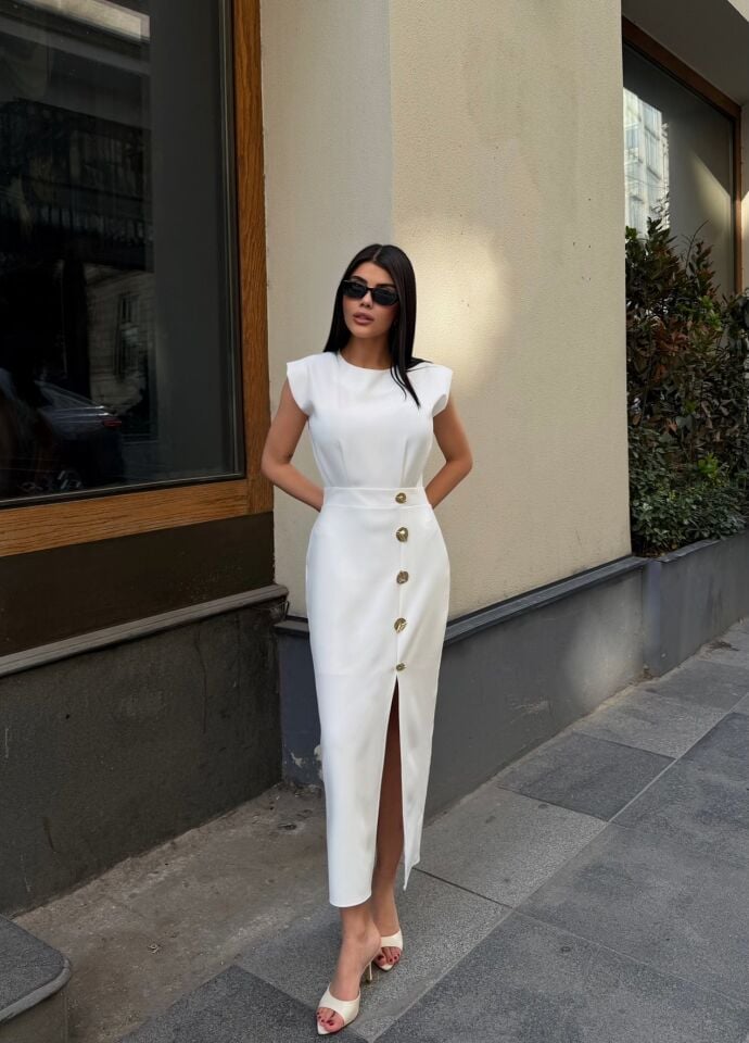 3131 ELBİSE WHİTE - BEYAZ