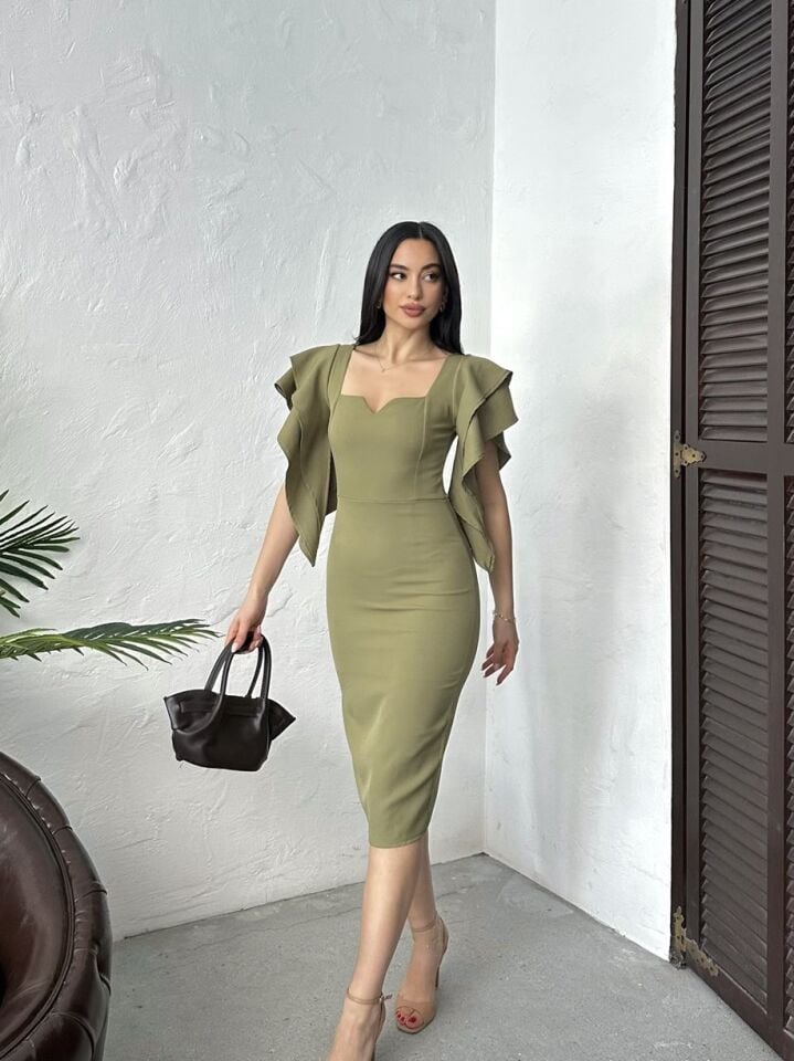 3074 ELBİSE KHAKİ - HAKİ