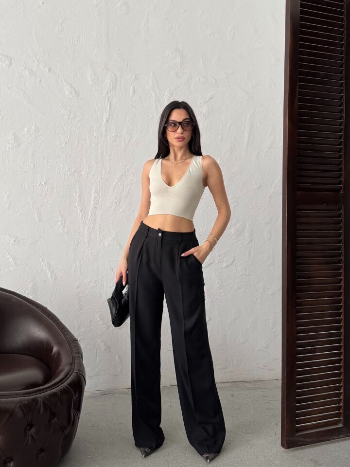 3156-A PANTALON BLACK - SİYAH