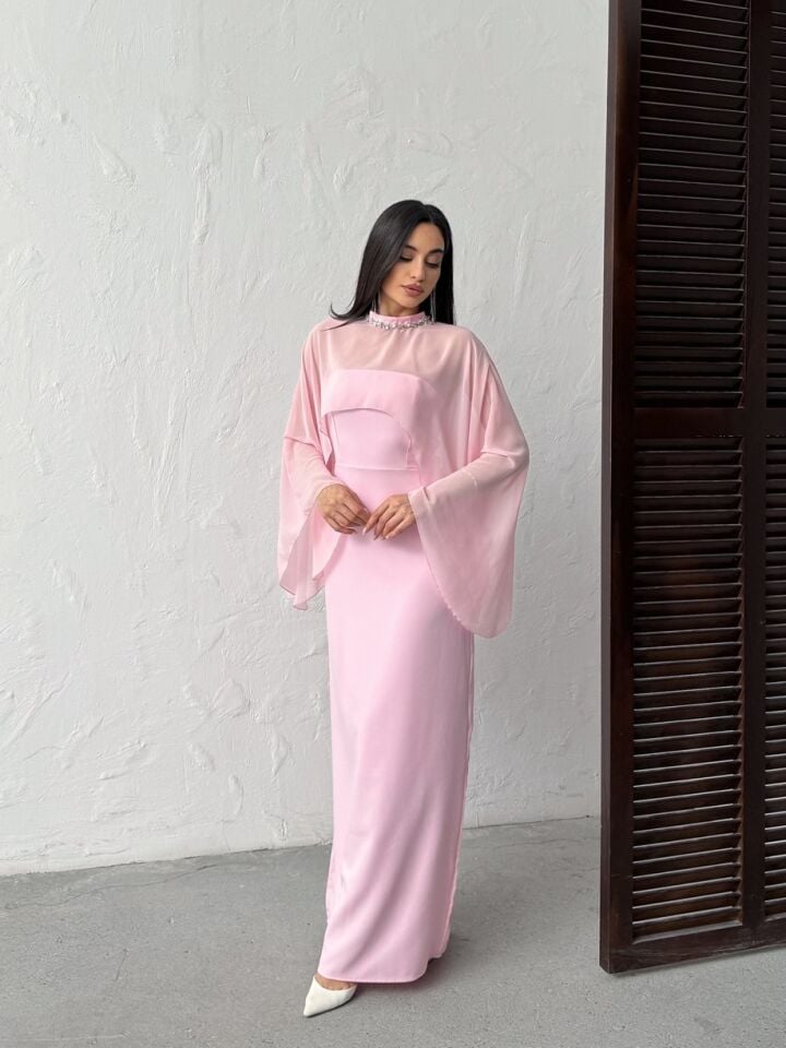 3071 TÜL ELBİSE PİNK - PEMBE