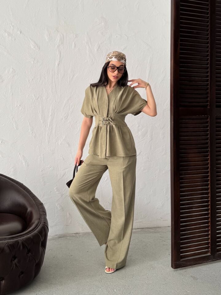 3156 KETEN İKİLİ TAKIM KHAKİ - HAKİ
