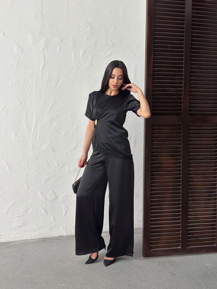 3144 SATEN TAKIM BLACK - SİYAH