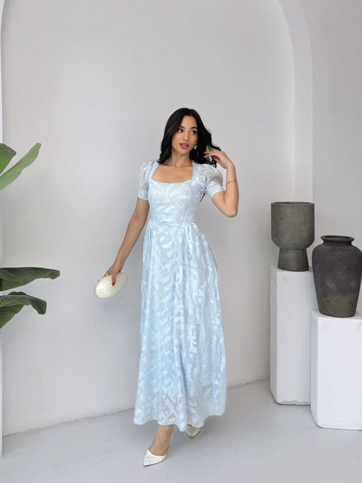 3175 TÜL ELBİSE BLUE - MAVİ