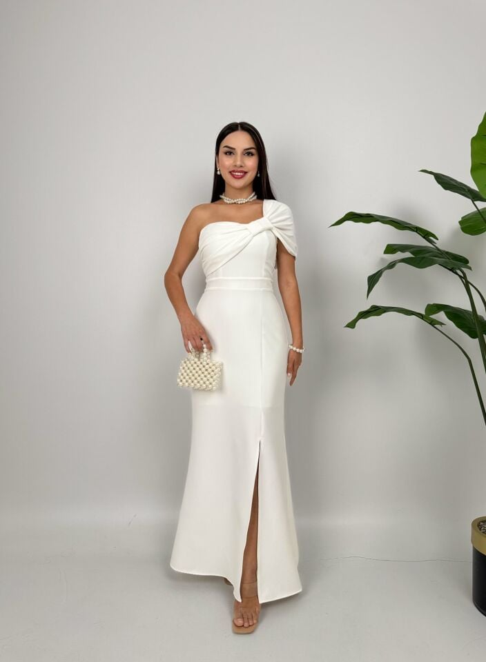 3008  ELBİSE WHİTE - BEYAZ