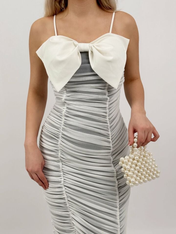 3009 TÜL ELBİSE WHİTE - BEYAZ