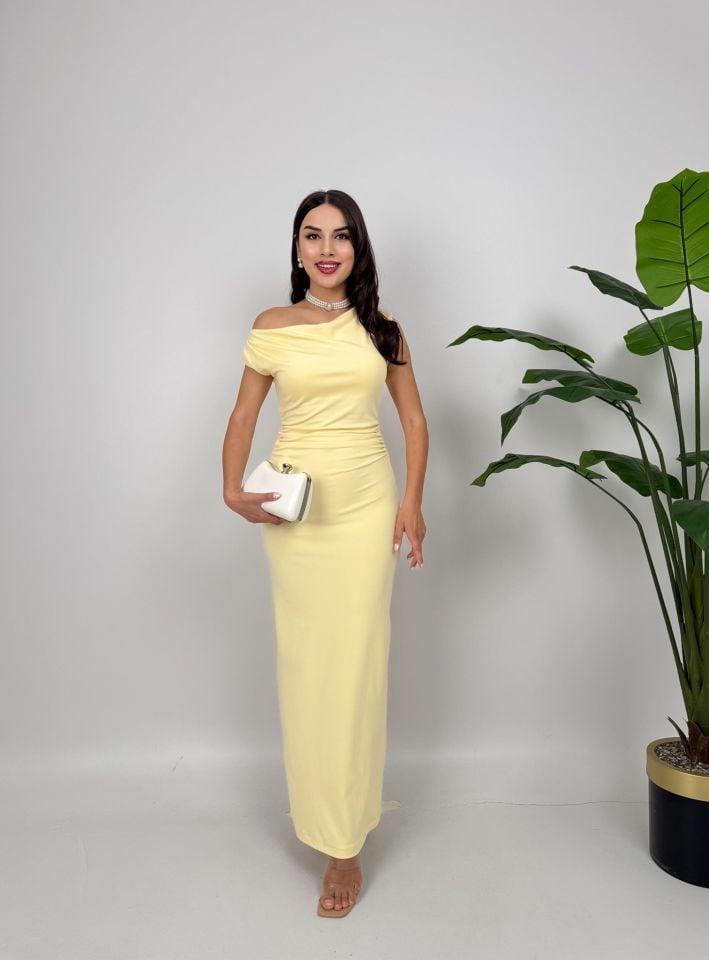 3032 ELBİSE YELLOW - SARI