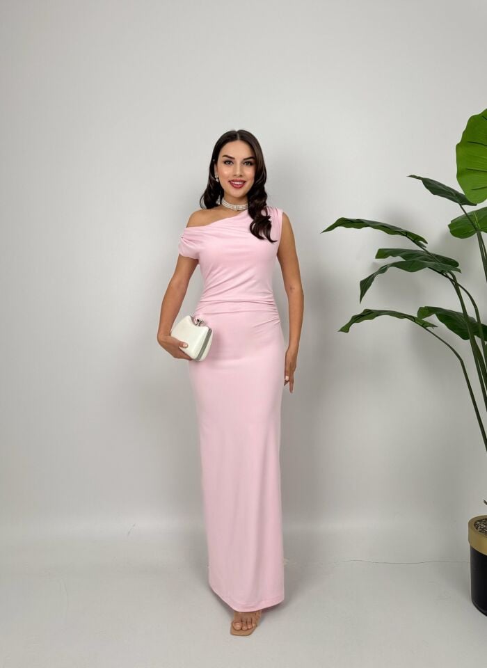 3032 ELBİSE PİNK - PEMBE