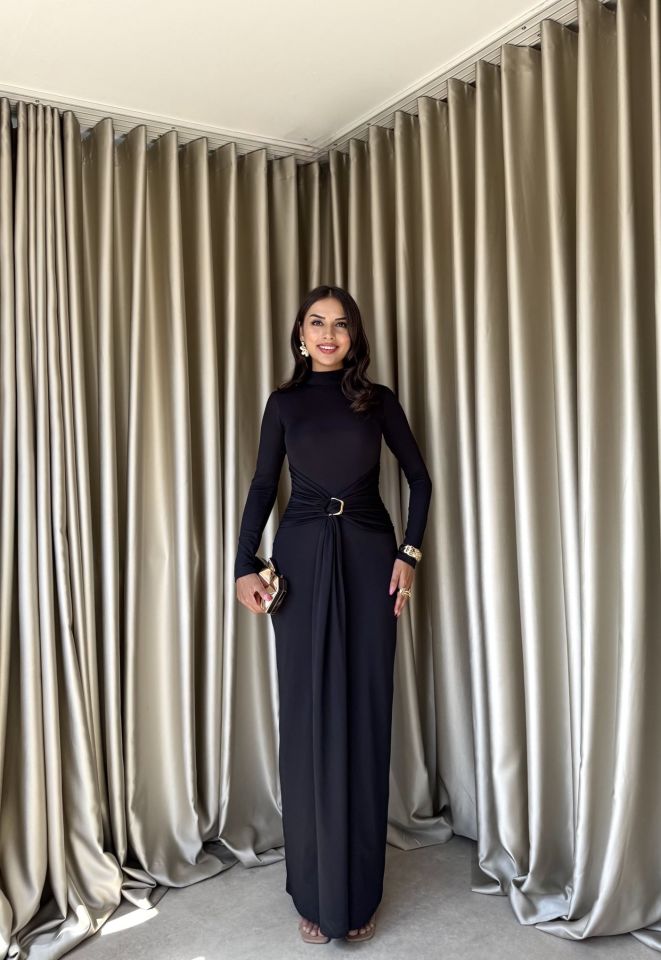 3072 ELBİSE BLACK - SİYAH