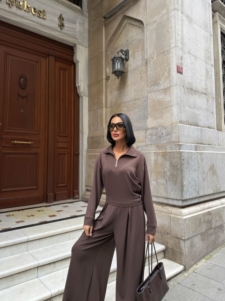 3109 Half-Zip Set STONE - TAŞ