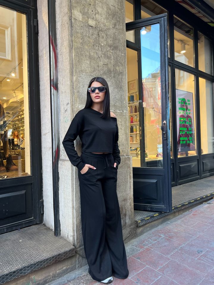 3086 PANTALONLU TAKIM BLACK - SİYAH