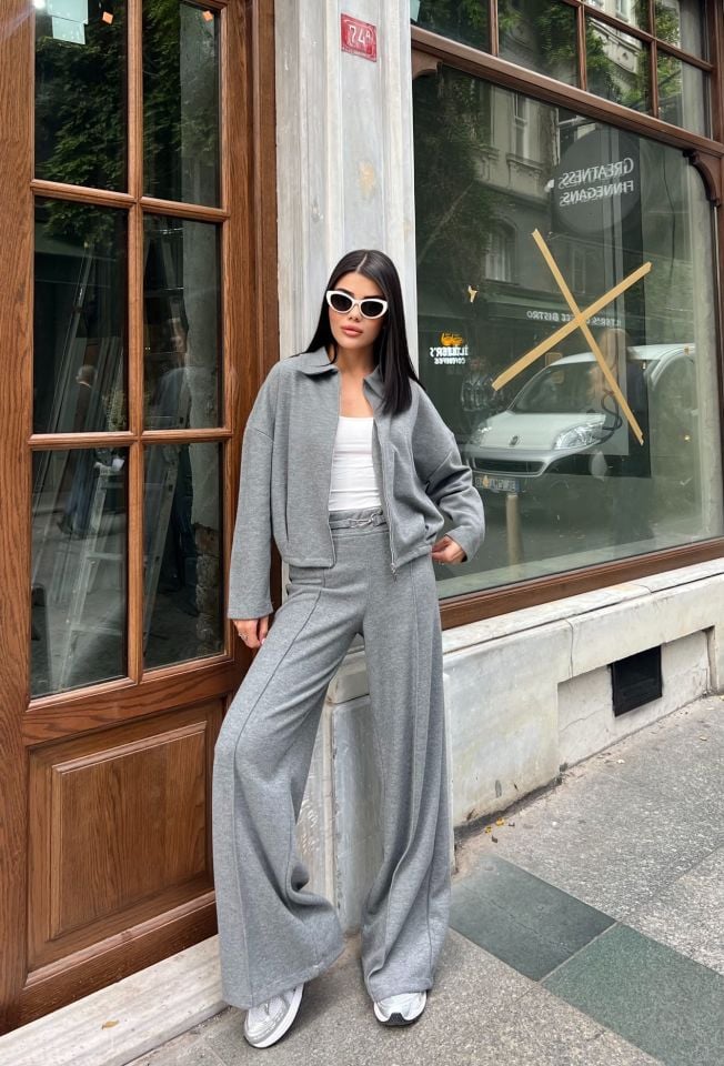 3105 FERMUARLI TAKIM GRAY - GRİ